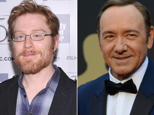 Anthony Rapp, left, accused the actor of making an advance at him when he was only 14 years old. Picture: AFP PHOTO / Stephen Lovekin and Robyn Beck.