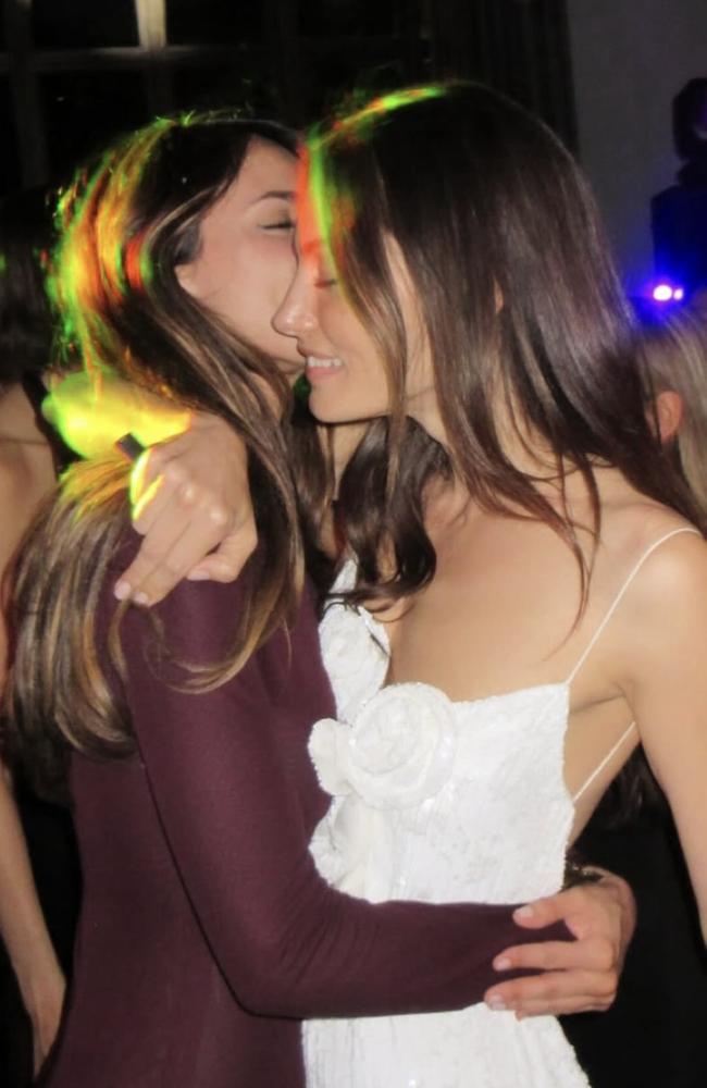 Phoebe Tonkin, right, with Eliza Gonzalez. Picture: Instagram