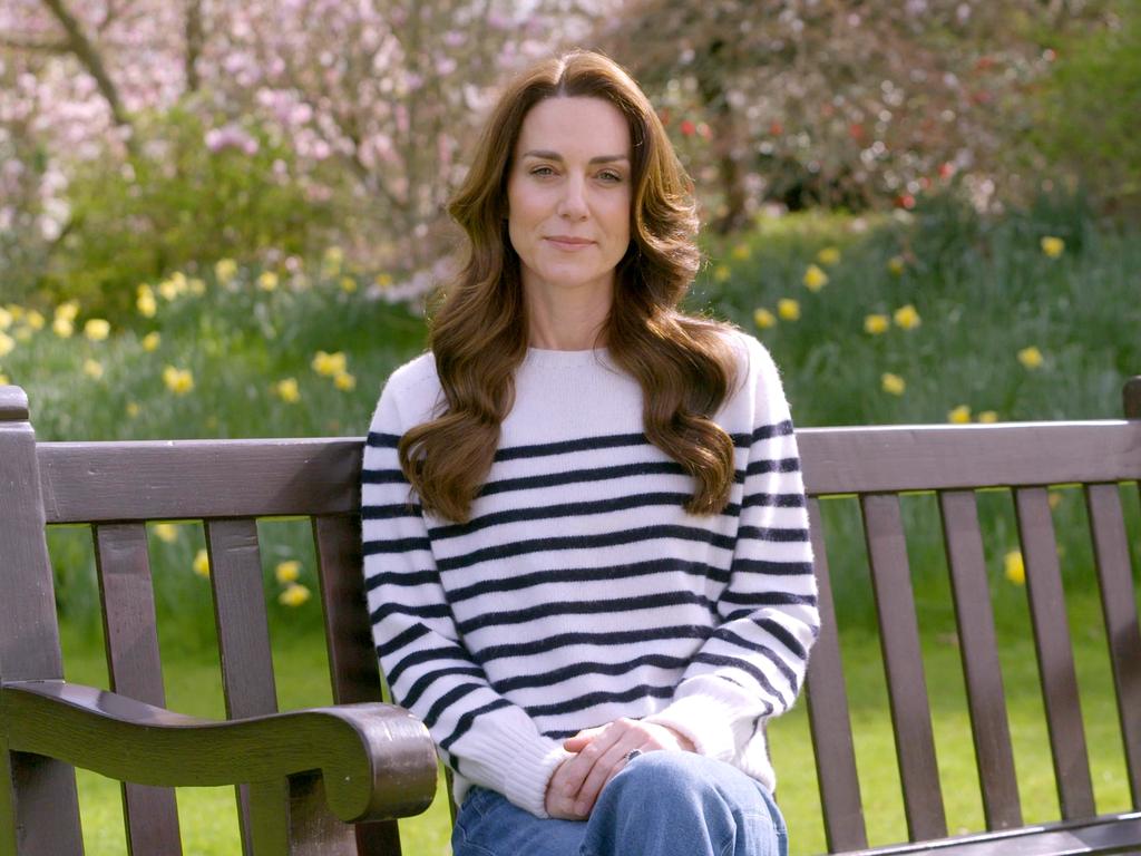 Catherine, Princess of Wales, announces her cancer diagnosis as well as details about her ongoing treatment. Picture: BBC Studios/Kensington Palace/Getty Images