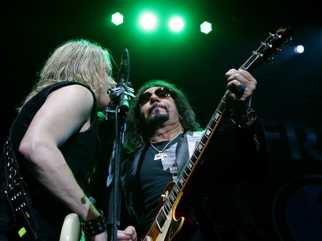 Ace Frehley performs at Brisbane Entertainment Centre. Picture: Mark Calleja/AAP