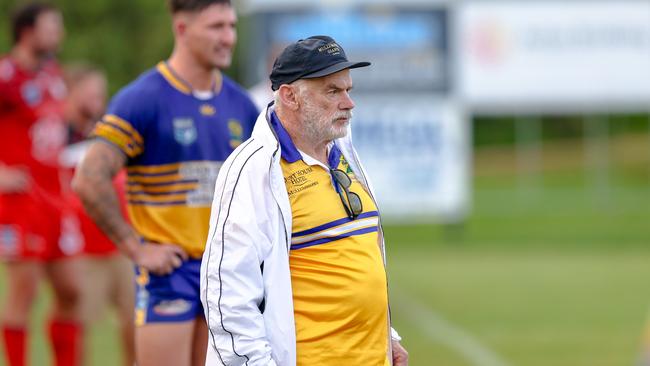 Giants coach Chris Anderson watches on from the sideline. Picture: DC Sports Photography