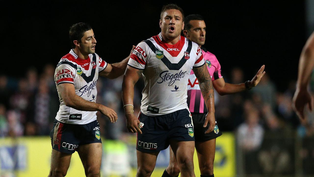 Waerea-Hargreaves lost his cool against Manly in 2013 and was banned for five matches. Picture: AAP Image/Action Photographics, Renee McKay