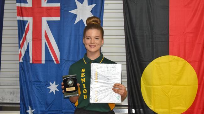 The Gayndah Rotary Award went to Trinity Darrow. (Picture: Kristen Camp)