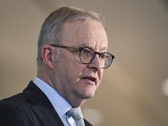 CANBERRA, Australia - NewsWire Photos - November 4, 2024: Prime Minister Anthony Albanese and Minister for Health and Aged Care Mark Butler attend the Stronger Medicare Awards at Parliament House in Canberra. Picture: NewsWire / Martin Ollman