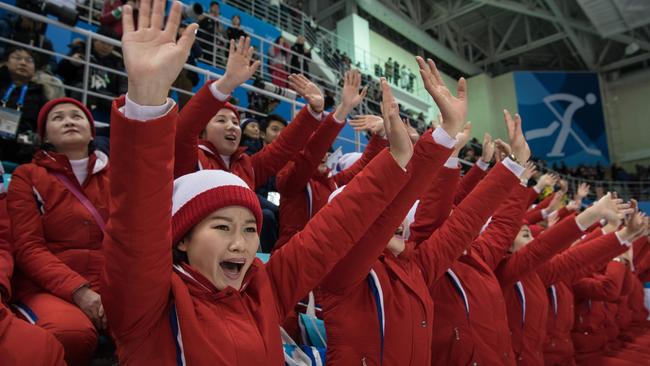 Winter Olympics 2018 North Korean Cheerleaders Meet Their Match Au — Australias 