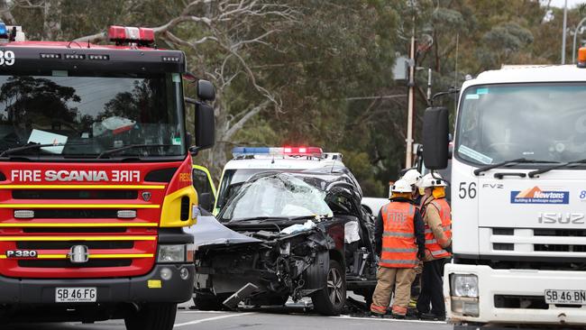 Five people, including a child, were injured in the smash. Picture: Tait Schmaal