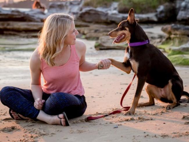 Dr Julie Ashton and her dog Loulou.