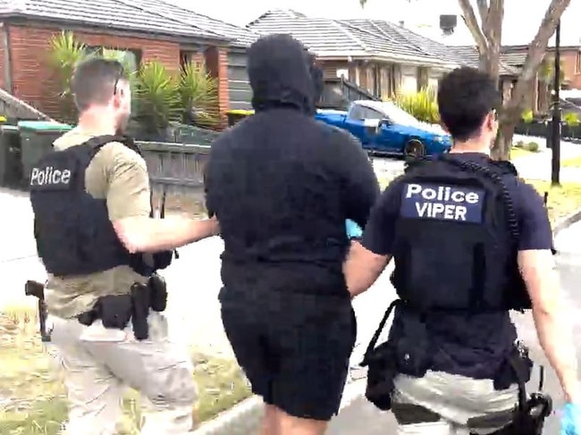 A 23-year-old Doreen man is arrested. Picture: Victoria Police