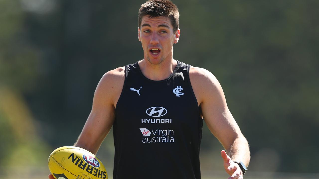 Matthew Kreuzer at Carlton training.