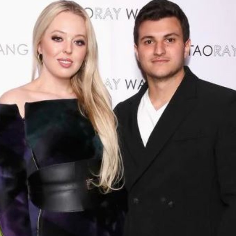 Tiffany’s fiance, Michael, 23, is a Lebanese business executive – and heir to the multi-billion dollar Nigerian conglomerate Boulos Enterprises. Picture: Astrid Stawiarz/Getty Images/AFP