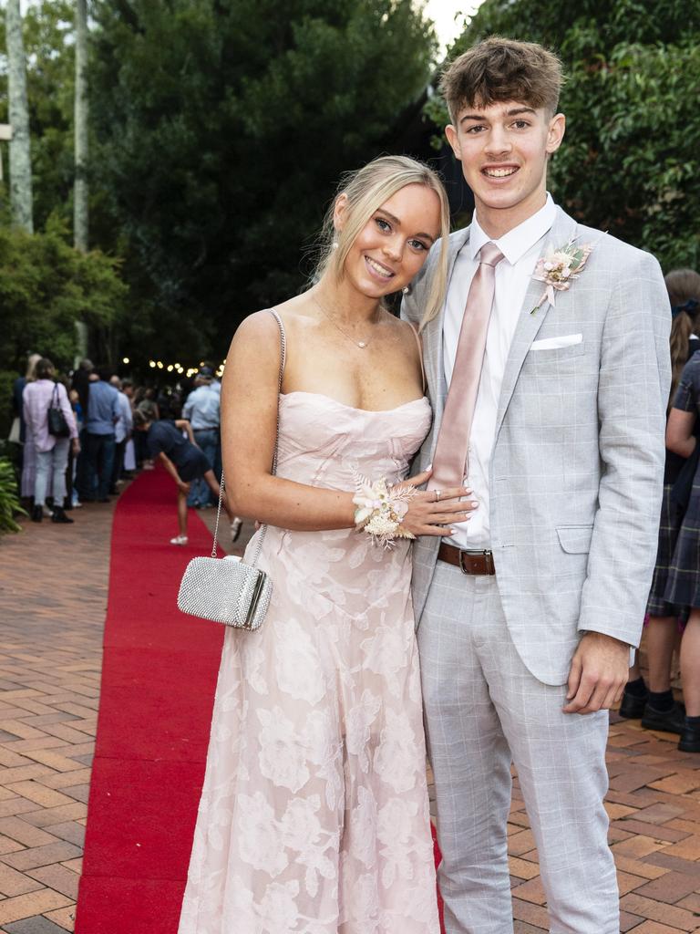 Sophia Tweddell and Jock Dunlop at Fairholme College formal, Wednesday, March 29, 2023. Picture: Kevin Farmer