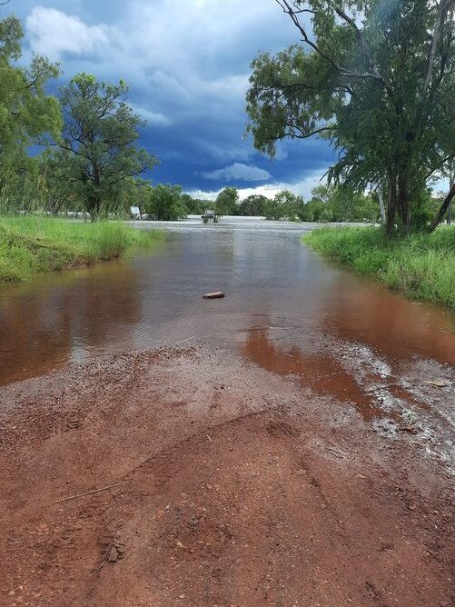 Roper River near Ngukurr. The river is rising rapidly due to flow on from the Waterhouse River and Warloch Ponds. Picture: Angela Van Den Brink