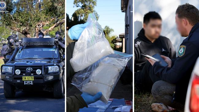 Drug and Firearms Squad charge three men after clandestine lab discovered and $5m of methylamphetamine seized. Picture: NSW Police