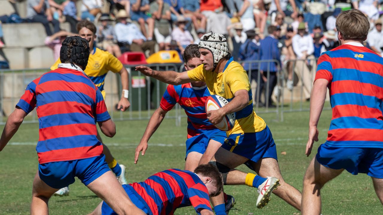 Downlands Second XV vs TGS Second XV. 2024 O'Callaghan Cup day at Downlands College. Photo by Nev Madsen