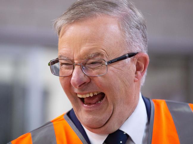 MELBOURNE, AUSTRALIA- NewsWire Photos MARCH 18 2021: The Leader of the Australian Labor Party, Anthony Albanese, in Melbourne touring Brunswick Industries Association. POOL via NCA NewsWire. Picture: NCA NewsWire / Sarah Matray