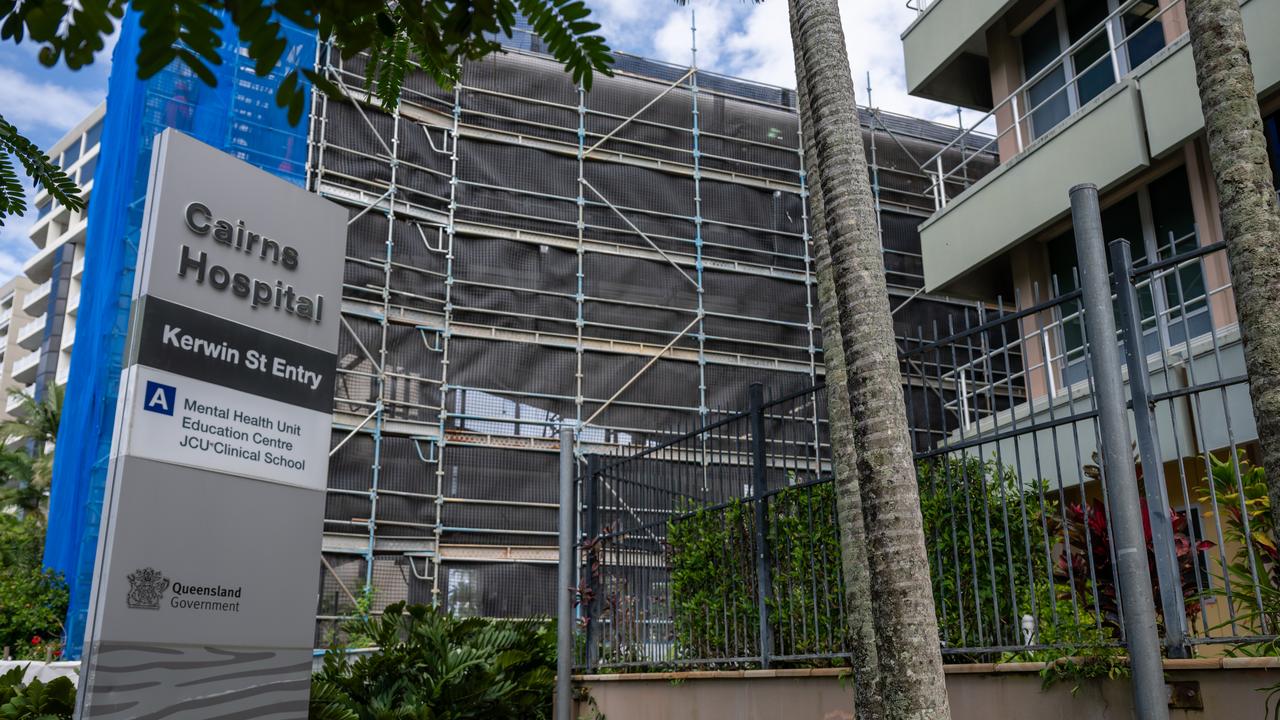 Cairns Base Hospital’s Kerwin St entry where some mental health services within Cairns hospital are currently based. Picture Emily Barker.