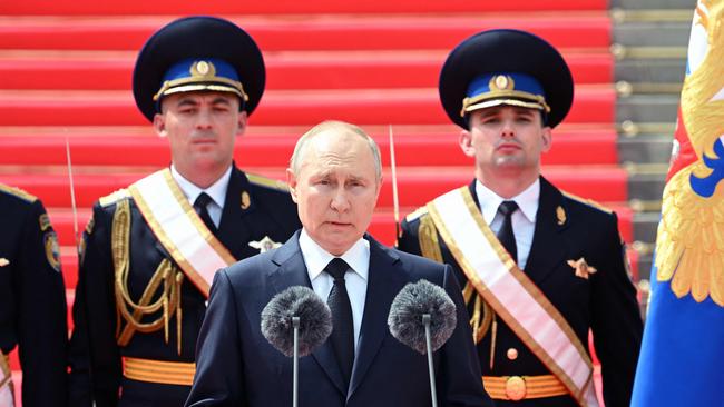 Vladimir Putin is isolated economically and politically. Picture: AFP