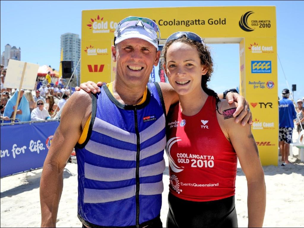 Dean Mercer at the Coolangatta Gold. Photo: Harvie Allison