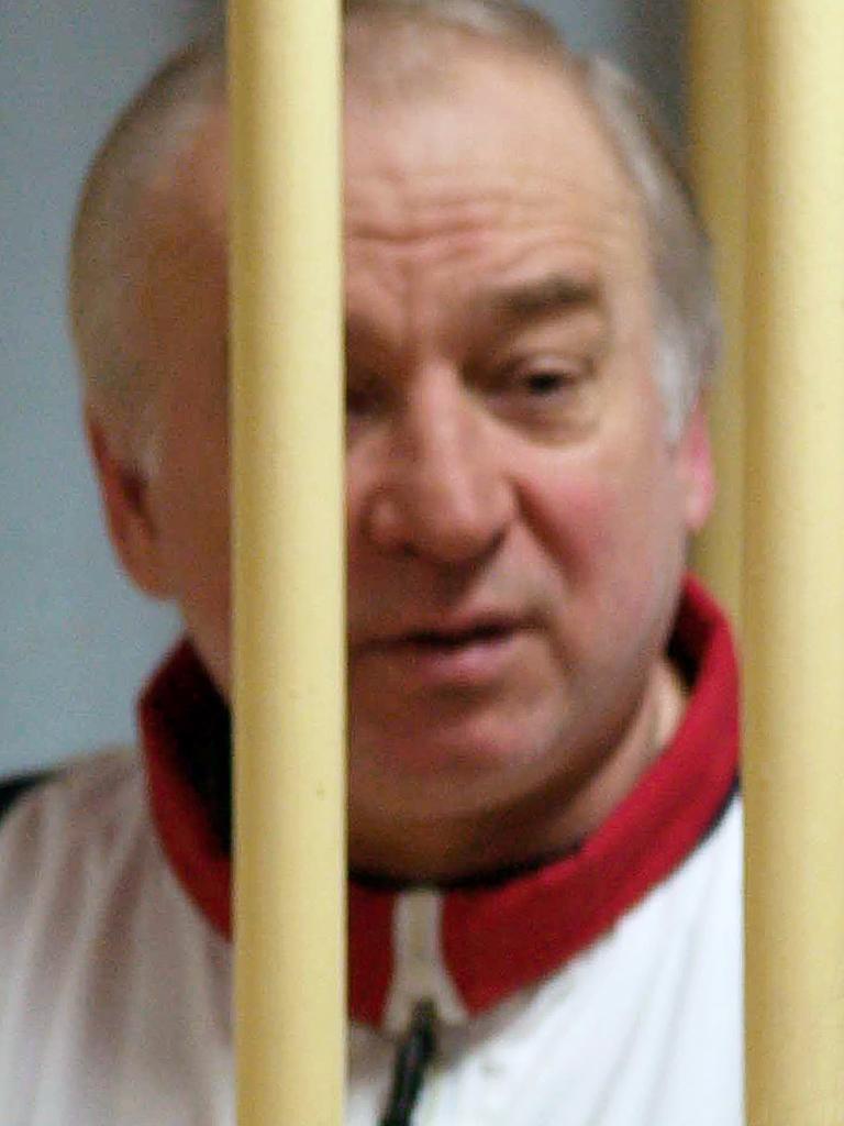 Sergei Skripal attends a hearing at the Moscow District Military Court in 2006. Picture: AFP