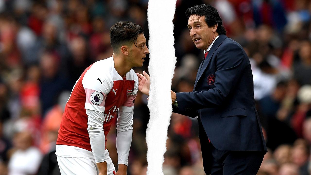 Mesut Ozil and Unai Emery are still not marching to the same drum.