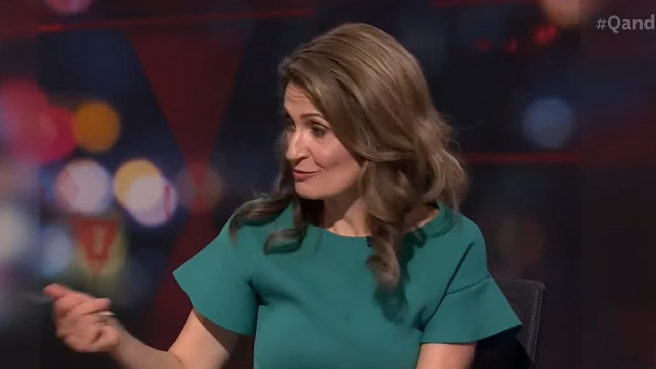 Q+A host Patricia Karvelas asked if the government was reconsidering the timeline for the cuts. Picture: ABC