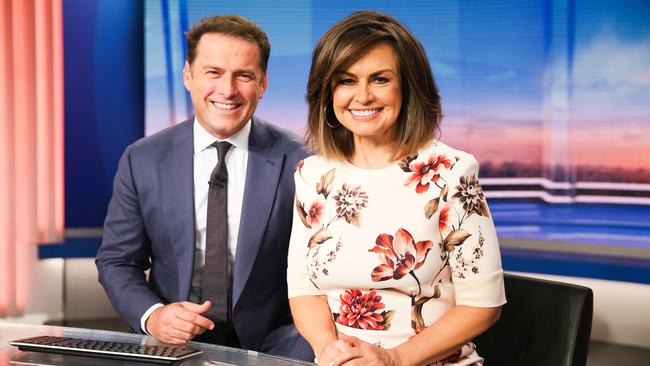 Lisa Wilkinson and Karl Stefanovic on the Today set in May 2017. Picture: Renee Nowytarger