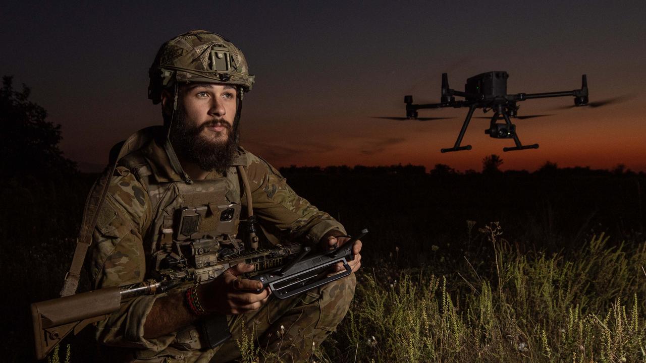 Australian drone pilot and ex-soldier Ethan McNamara speaks from ...