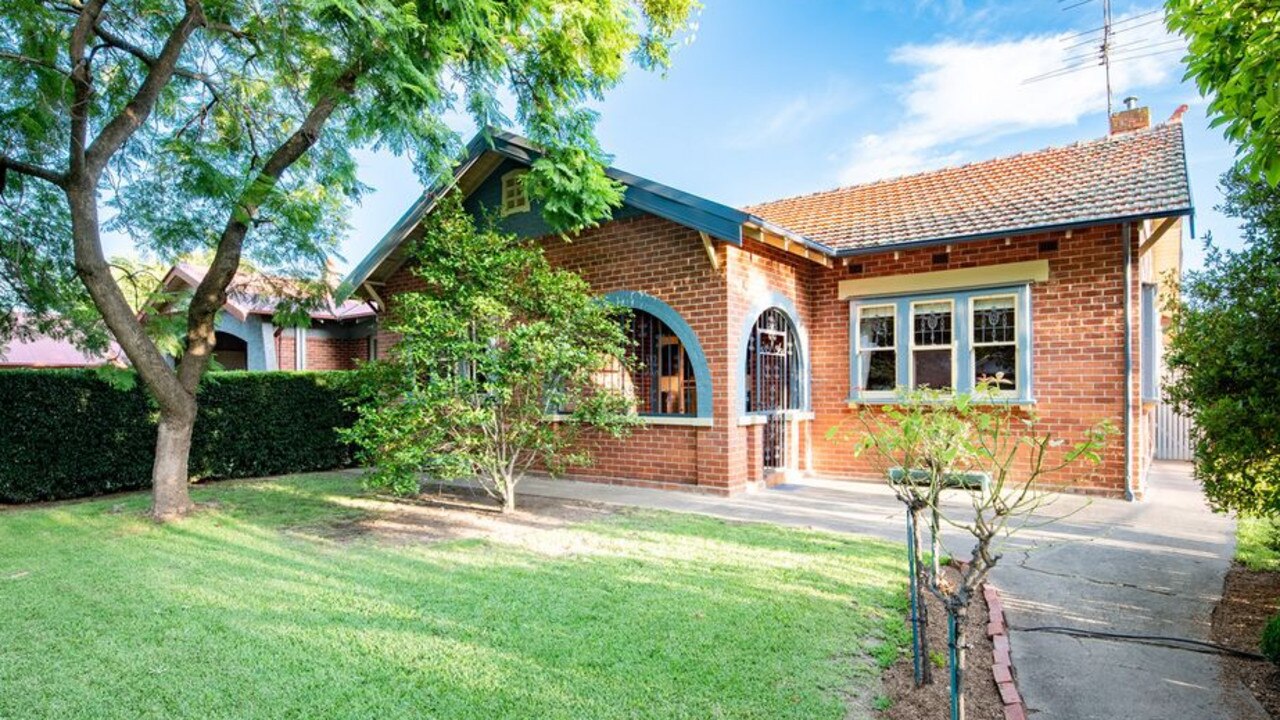 The Riverina in NSW, which scored a 62 per cent happiness rating, has been a popular location for city slickers escaping Sydney and Melbourne. This home in Albury was just listed for $695,000. Picture: Supplied