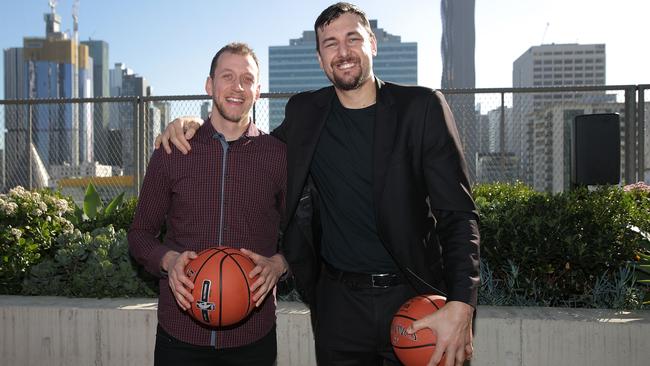 Joe Ingles and Andrew Bogut together in Melbourne.