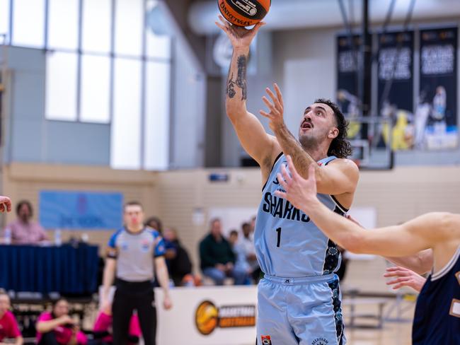 Adrian Cabrera of the Sutherland Sharks was a beast in the semis. Picture: Greg Francis/@DiscoveryOne_Photography