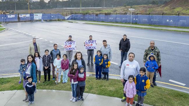 Edmondson Park residents want answers on planned schools for the area. Picture: Matthew Vasilescu