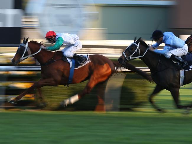 Junoob wins the 2014 Metropolitan before being disqualified after it tested positive to a banned race-day substance. Picture: Getty Images