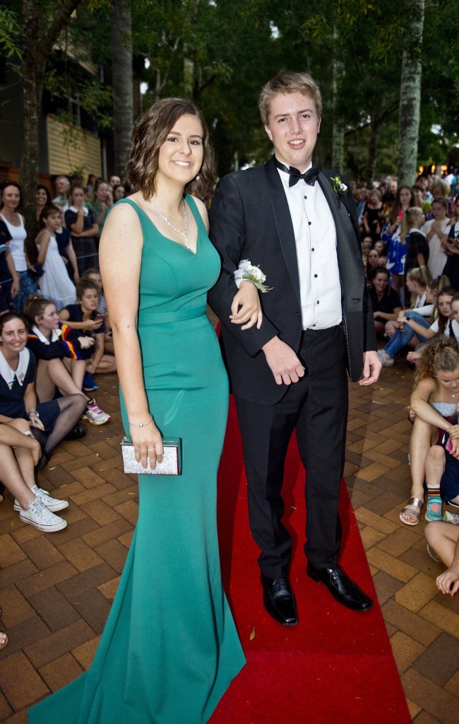 ( From left ) Madeleine Stiller and Sam Bubb. Picture: Nev Madsen