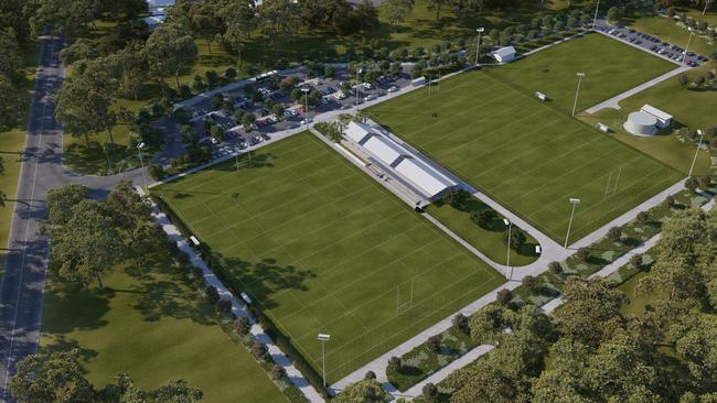 An artist's impression of Griffin Sports Complex at Henry and Elizabeth roads in Griffin.