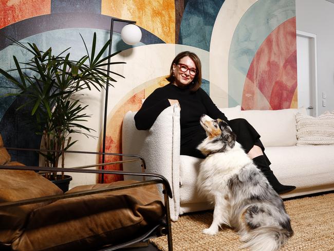DAILY TELEGRAPH JUNE 5, 2025. Natalie Wells at her Newtown unit she bought in 2019 and is shocked at how much her area has changed and how much prices have changed. For a Saturday Telegraph story about how much the housing market has changed since Covid. Picture: Jonathan Ng