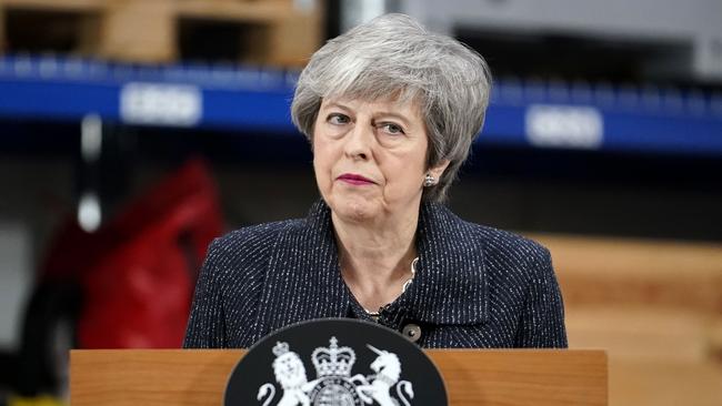 British Prime Minister Theresa May could be visited by senior ministers this week telling her it’s time to go to save Brexit. Picture: Getty Images