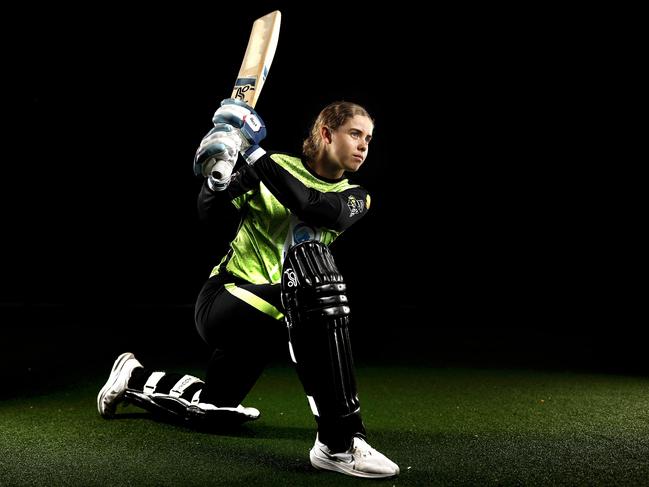 **FOR WEEKEND PAPERS**- Portrait of Sydney Thunder star Phoebe Litchfield ahead of the opening round of the 2023 WBBL season. Photo by Phil Hillyard(Image Supplied for Editorial Use only - **NO ON SALES** - Â©Phil Hillyard )