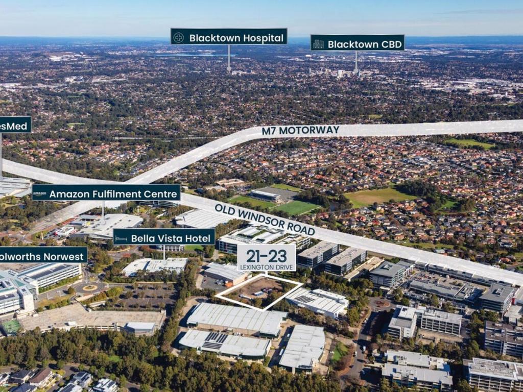 The property is one of the final available lost in the Norwest precinct. Picture: realcommercial.com.au