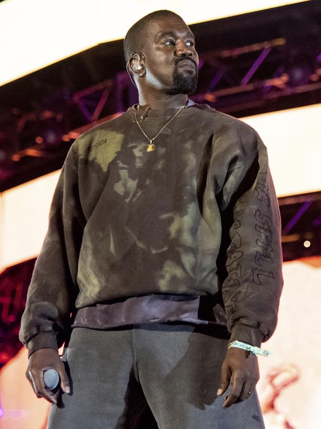 Kanye West performing at Coachella. Picture: AP