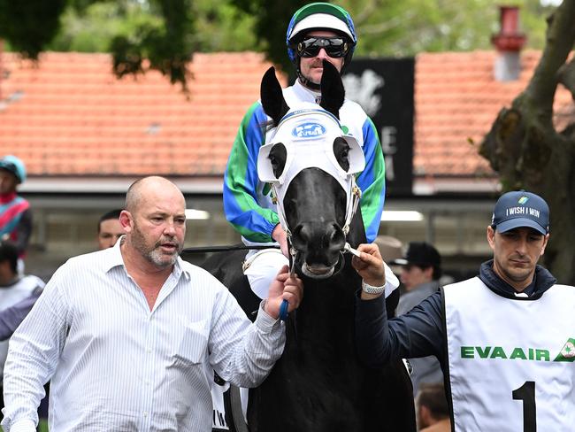 I Wish I Win exacts revenge on Bella Nipotina to win the Group 1 Kingsford Smith Cup for Luke Nolen. Picture: Grant Peters - Trackside Photography.