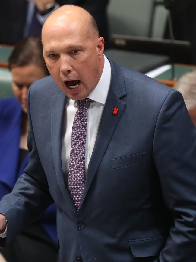 Minister for Home Affairs Peter Dutton.