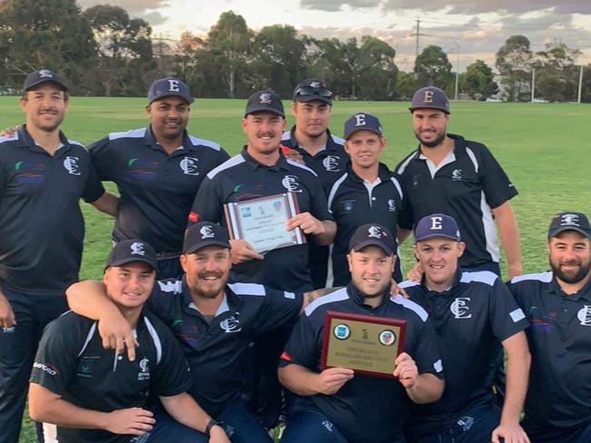 Epping celebrates its victory in the Northern Region T20 final. Picture: Supplied. 