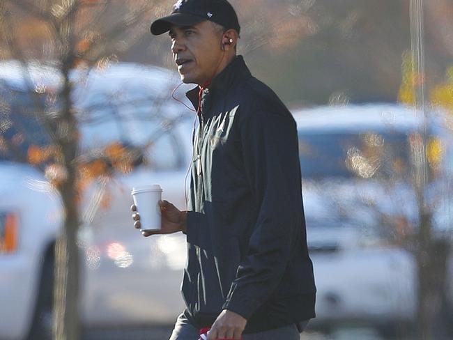 The only time President Obama didn’t play basketball before a vote was the New Hampshire primary — which he lost to Hillary Clinton. Picture: AP Photo/Pablo Martinez Monsivais.