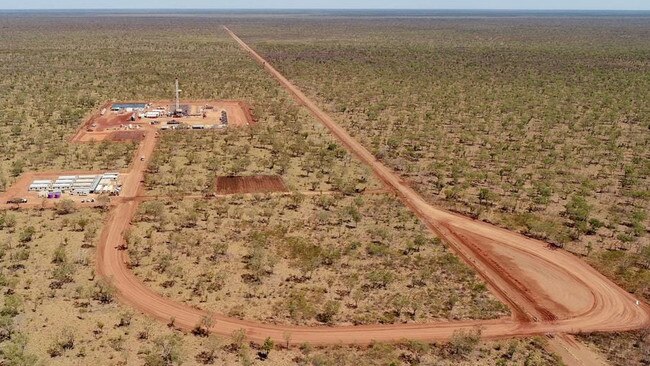 The Beetaloo Basin gas field in the Northern Territory.