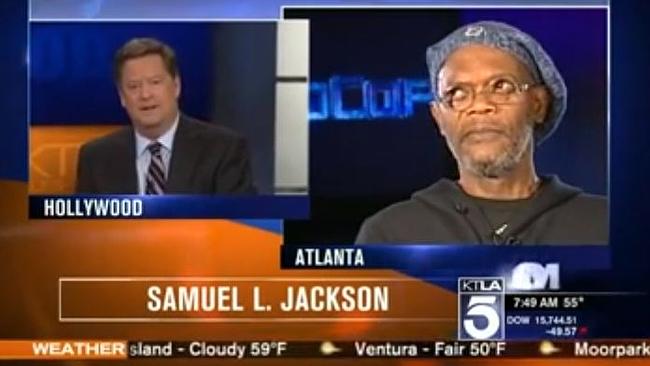 The reporter will never forget Samuel L Jackson’s name ever again.