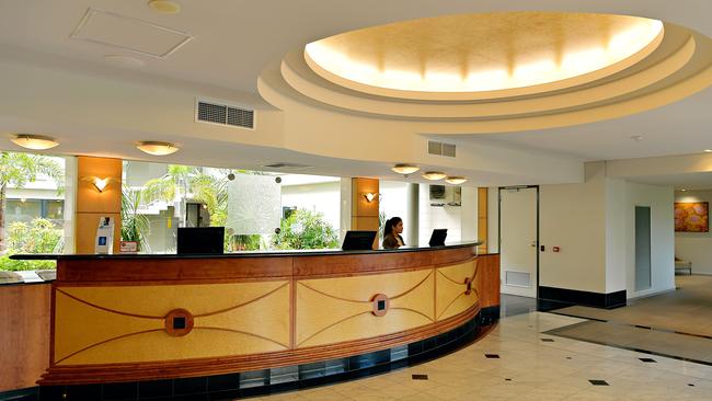 Mindil Beach Casino Resort’s hotel lobby. Picture: SUPPLIED