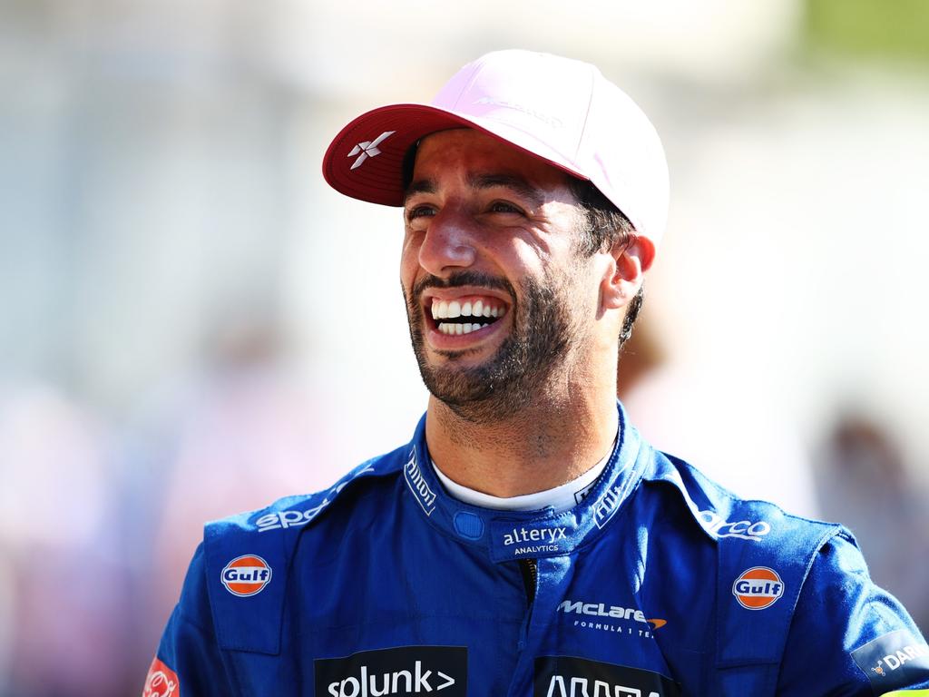 Daniel Ricciardo membuat panggilan yang tepat untuk mengganti ban ketika dia melakukannya.  (Foto oleh Bryn Lennon/Getty Images)