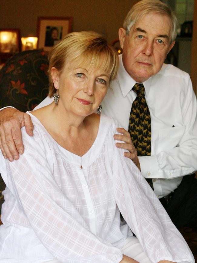 Tony Wood with his late wife Angela.