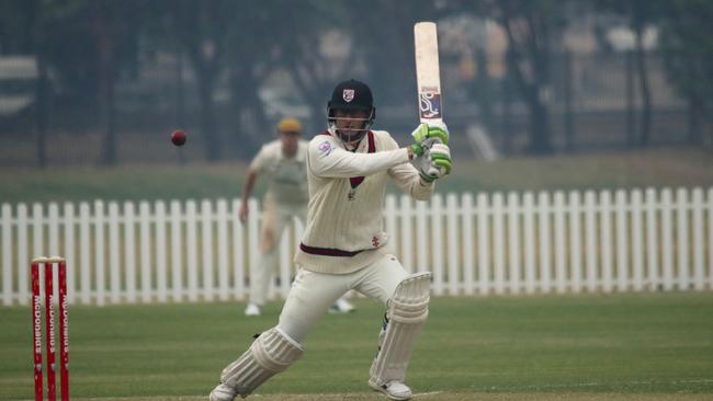 Sydney cricketer Robbie Aitken has a memorable day in round one. Pic: Supplied