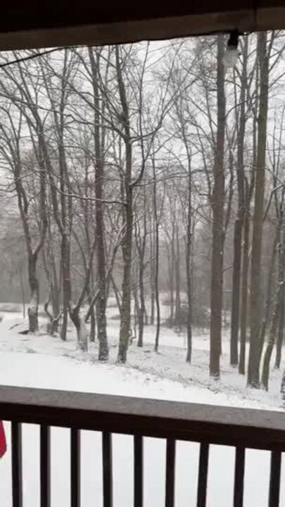 Snow Hits Western North Carolina